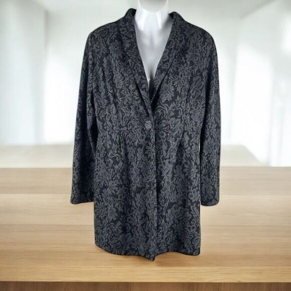 ✨Soma Lounge Floral Open Front Sz XL Cardigan✨ - Picture 1 of 7